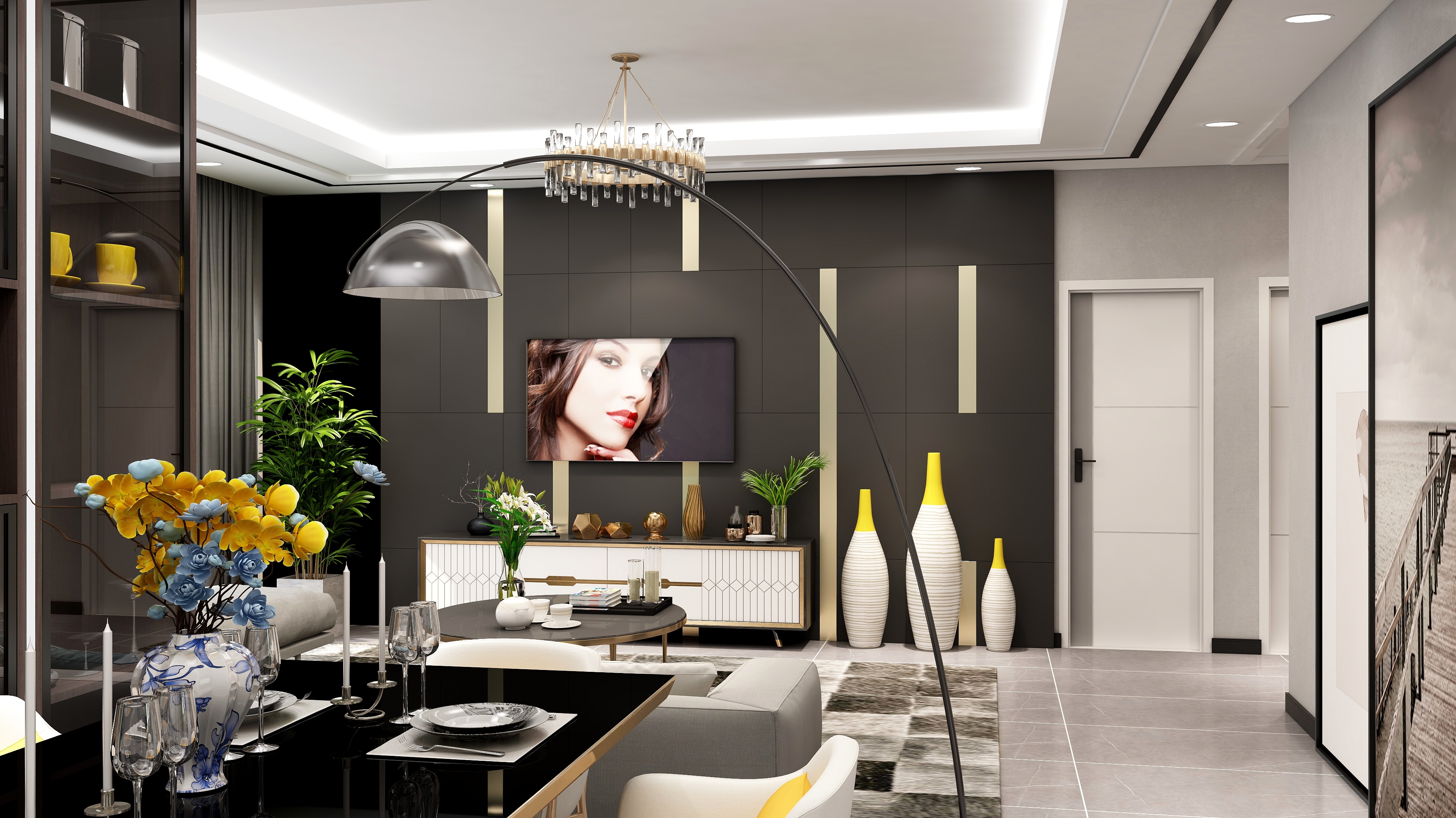 王爱环亚墙纸墙布-锦华新时代-装修设计方案