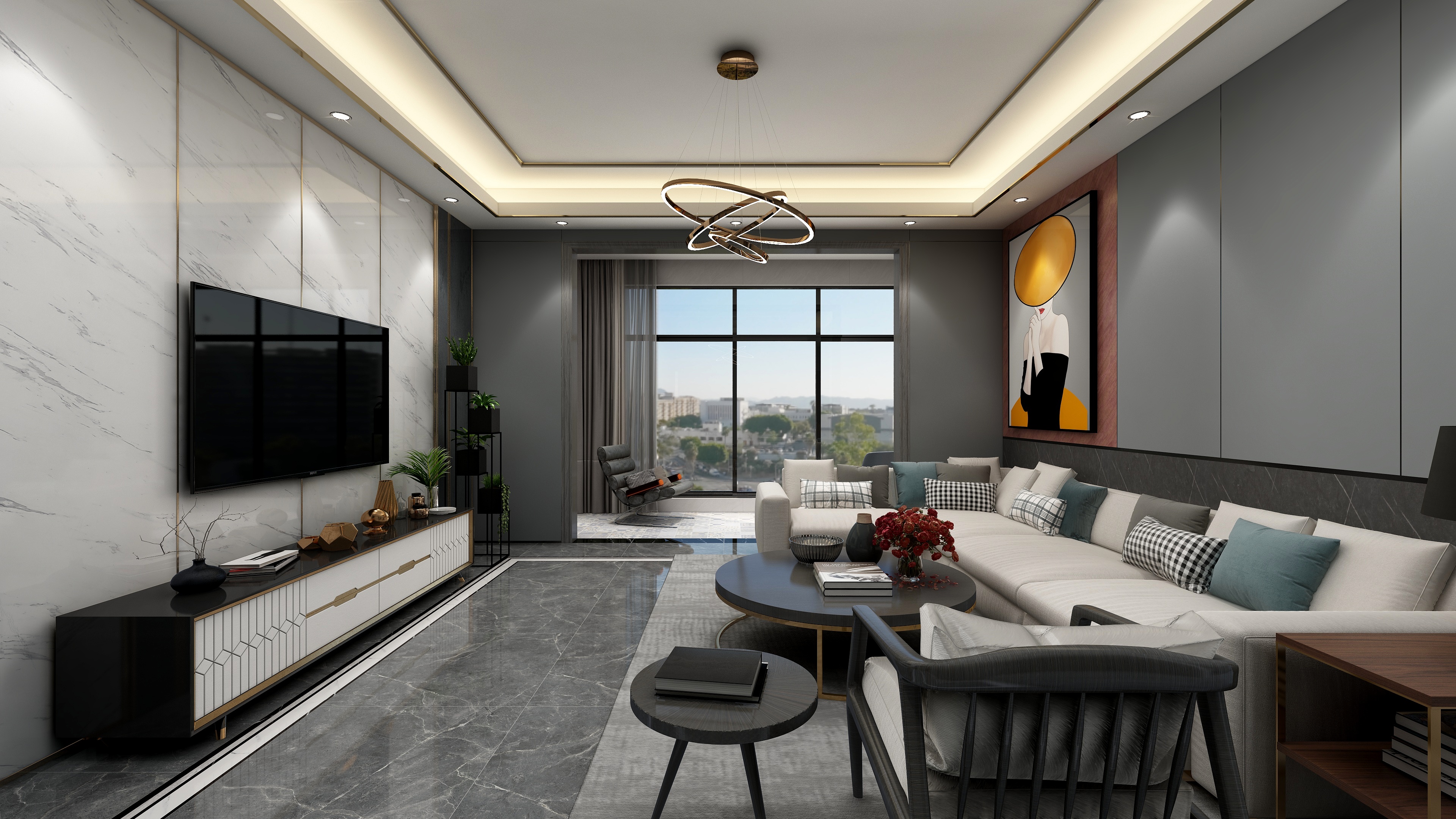 茂名市鼎臻装饰工程有限公司-万福新城15#03钟设计-轻奢-装修设计方案