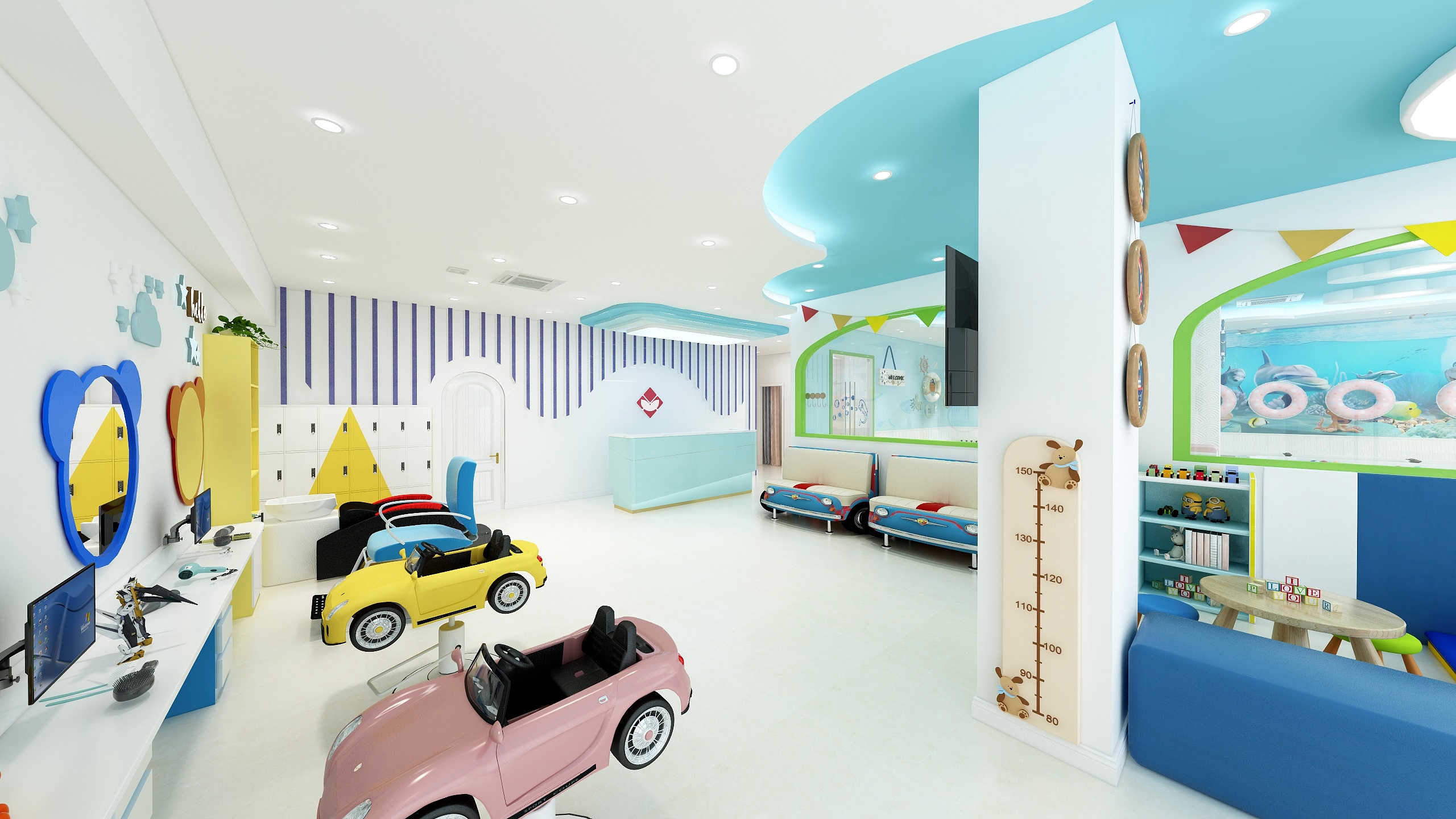 shishan072-理发店游泳馆室内装饰-装修设计方案