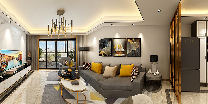 黄岐名匠装饰啊深-四会现代风格-装修设计方案