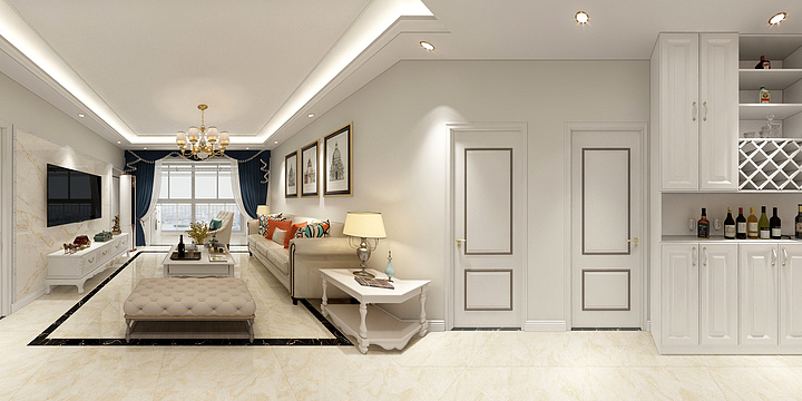 庭艺设计-丽泽苑2-1-23（简欧）-装修设计方案