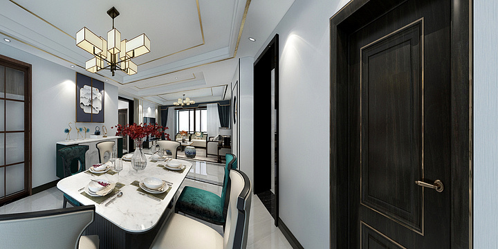 屿岸空间设计-临沂荣盛华府-装修设计方案