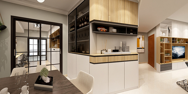 慕凡衣柜-湖岸花园D7-1-601-装修设计方案