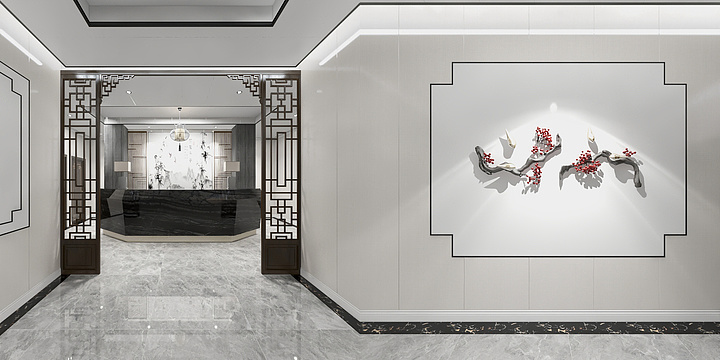 集成墙板定制-新中式餐馆-装修设计方案