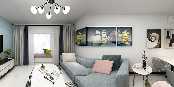 151****4013yDjW-大方居330-7-704效果图-装修设计方案