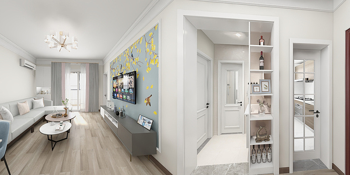 梵克空间设计-中民幸福里-童府设计-装修设计方案