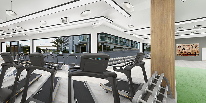 姚晨-哈阔健身房-装修设计方案