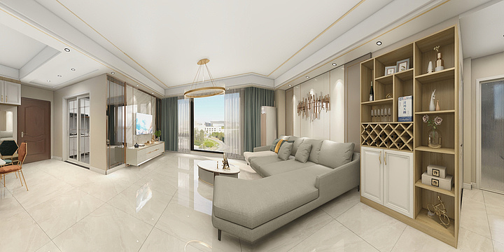 聆v风-时代外滩3-2102（改）-装修设计方案