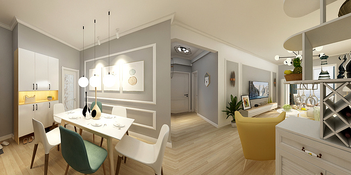 adfsdas-金坪小区 田总雅居效果图115㎡-装修设计方案