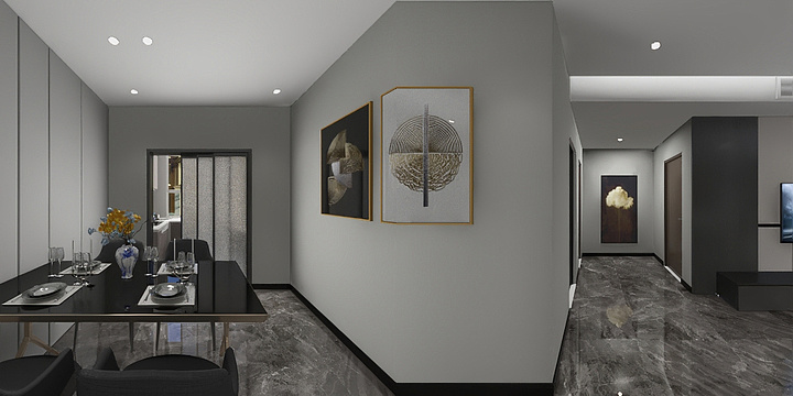 中天壹邸设计-和兴御城6#A户型-装修设计方案