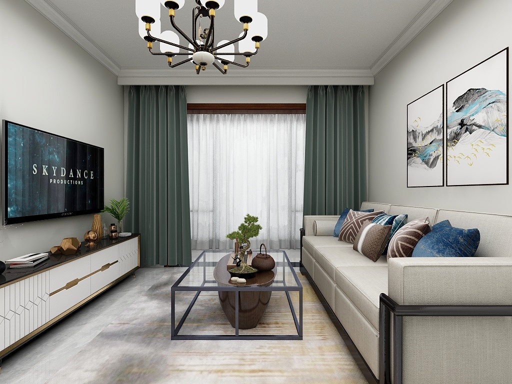 橙室内设计师-阳光城15#98(造型顶）-装修设计方案