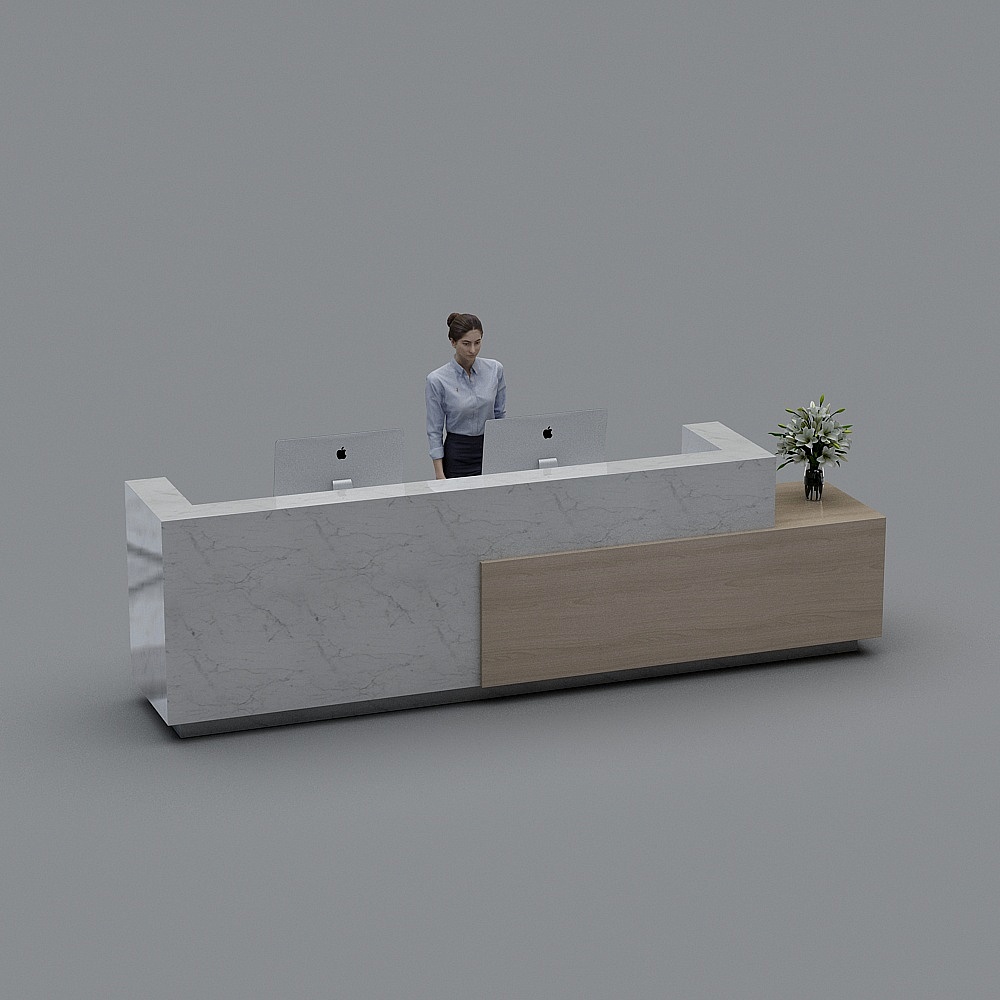 前台3D模型