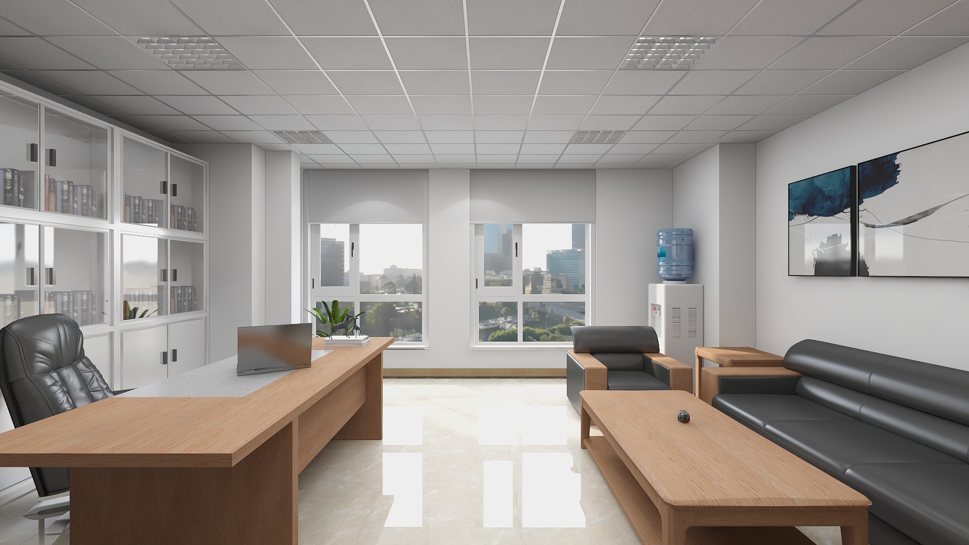 Designer颜-部长室2-装修设计方案