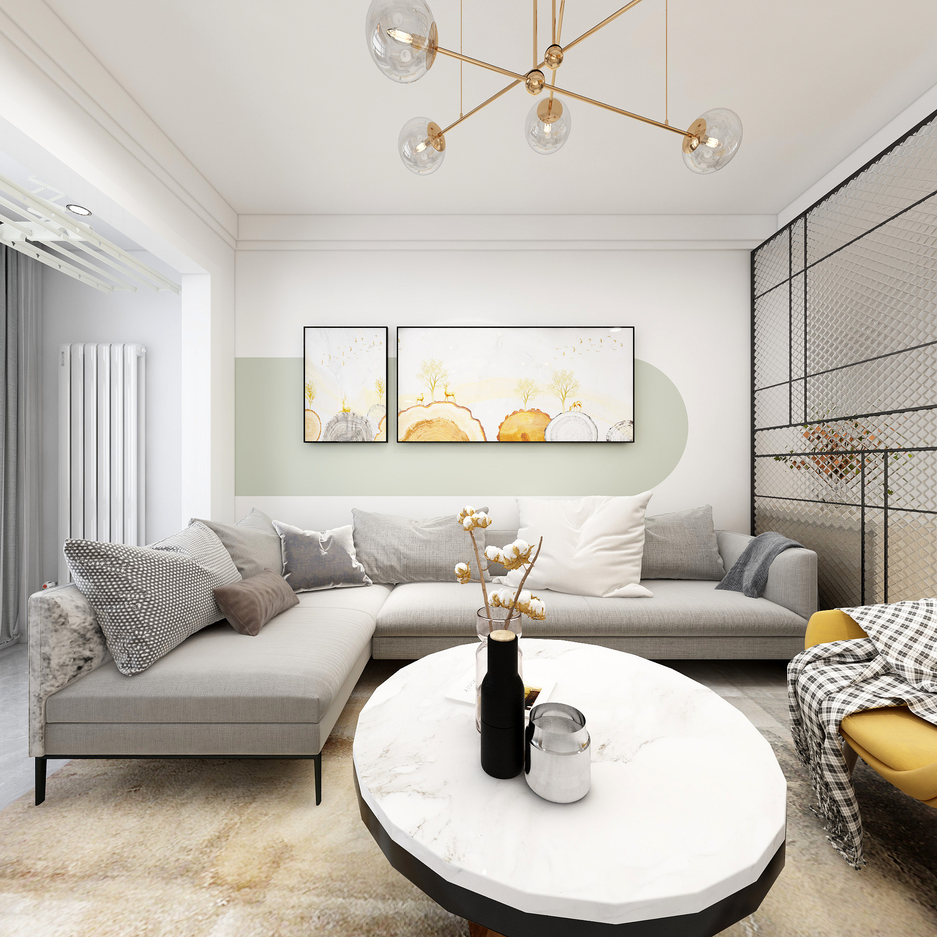 锦尚集品-两室婚房，打造杂志时髦感-装修设计方案