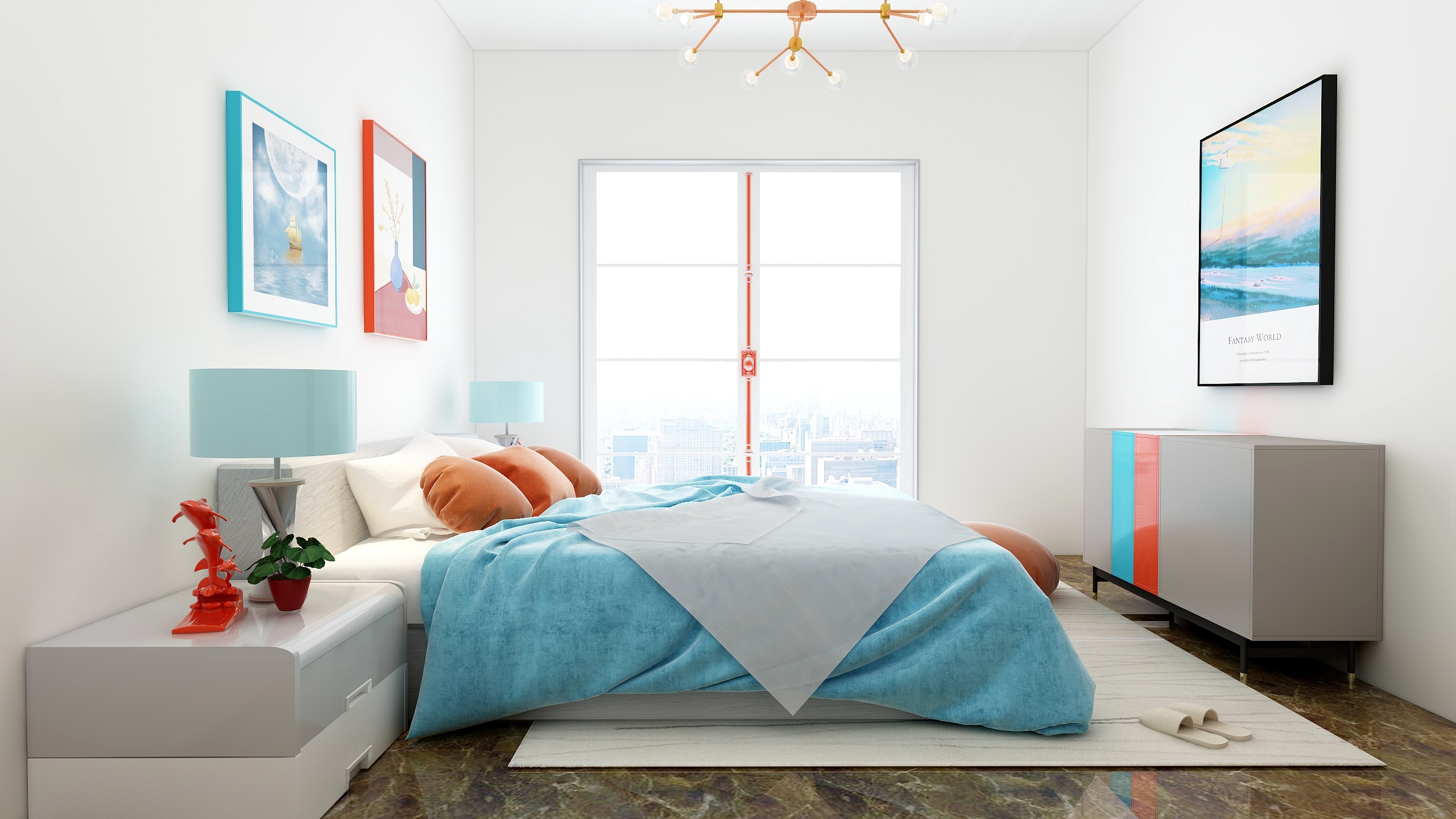 Dream-卧室配色练习-装修设计方案