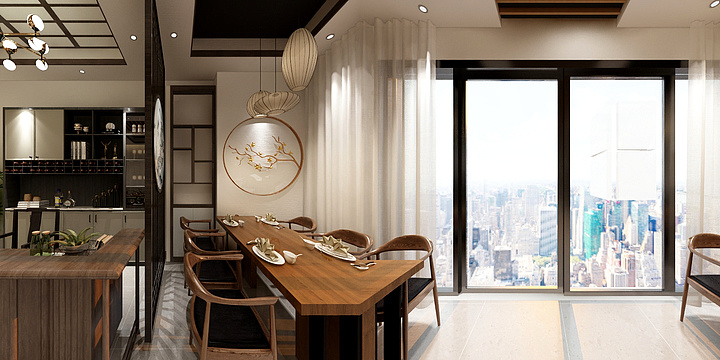 莉莉设计师-餐厅2层(1)-装修设计方案