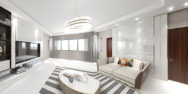 伊春设计师兰天雨-玉达御品-装修设计方案