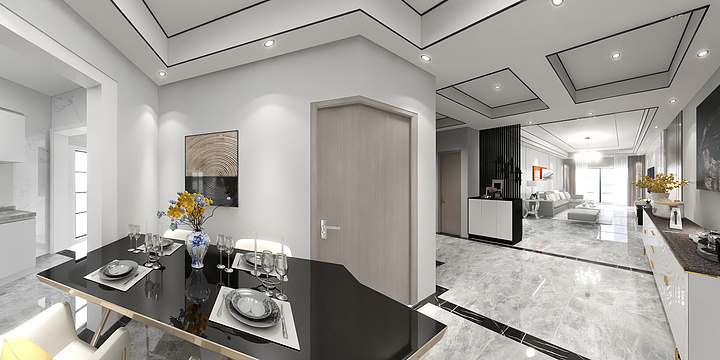 禄丰凌睿装饰-禄城风景5幢现代-装修设计方案