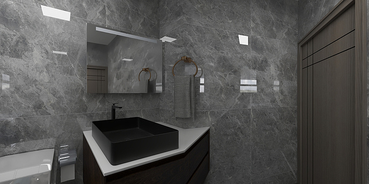 楼盘网-玺园青云府81平新中式-装修设计方案