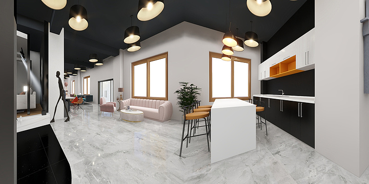 庄河鼎尚装饰-一层-装修设计方案