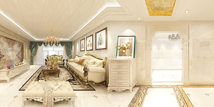 巨野鑫泰装饰-上海现代城1201-装修设计方案