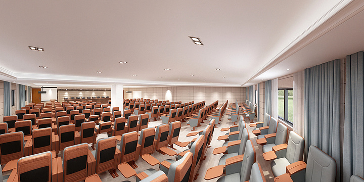 鲍朝辉-会议室平面布局图-Model-装修设计方案