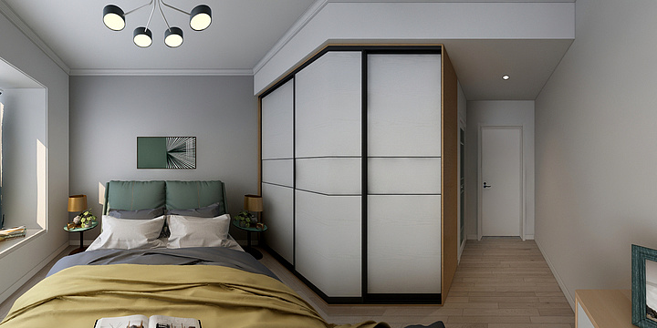 设计师曹芳-天元美居乐何帅哥、邓美女720效果图-副本-装修设计方案