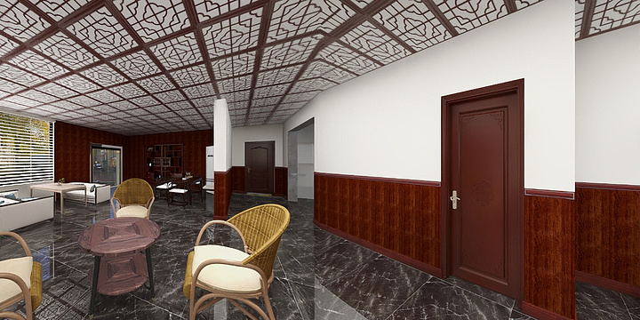 设计师-刘欢-茶楼-装修设计方案