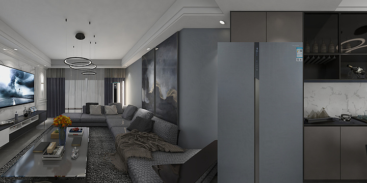 鼎利天成-时代名门5栋1806-装修设计方案