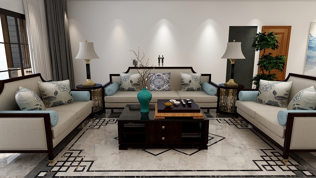 寒风傲骨-舞钢聚龙湾新中式副本-装修设计方案