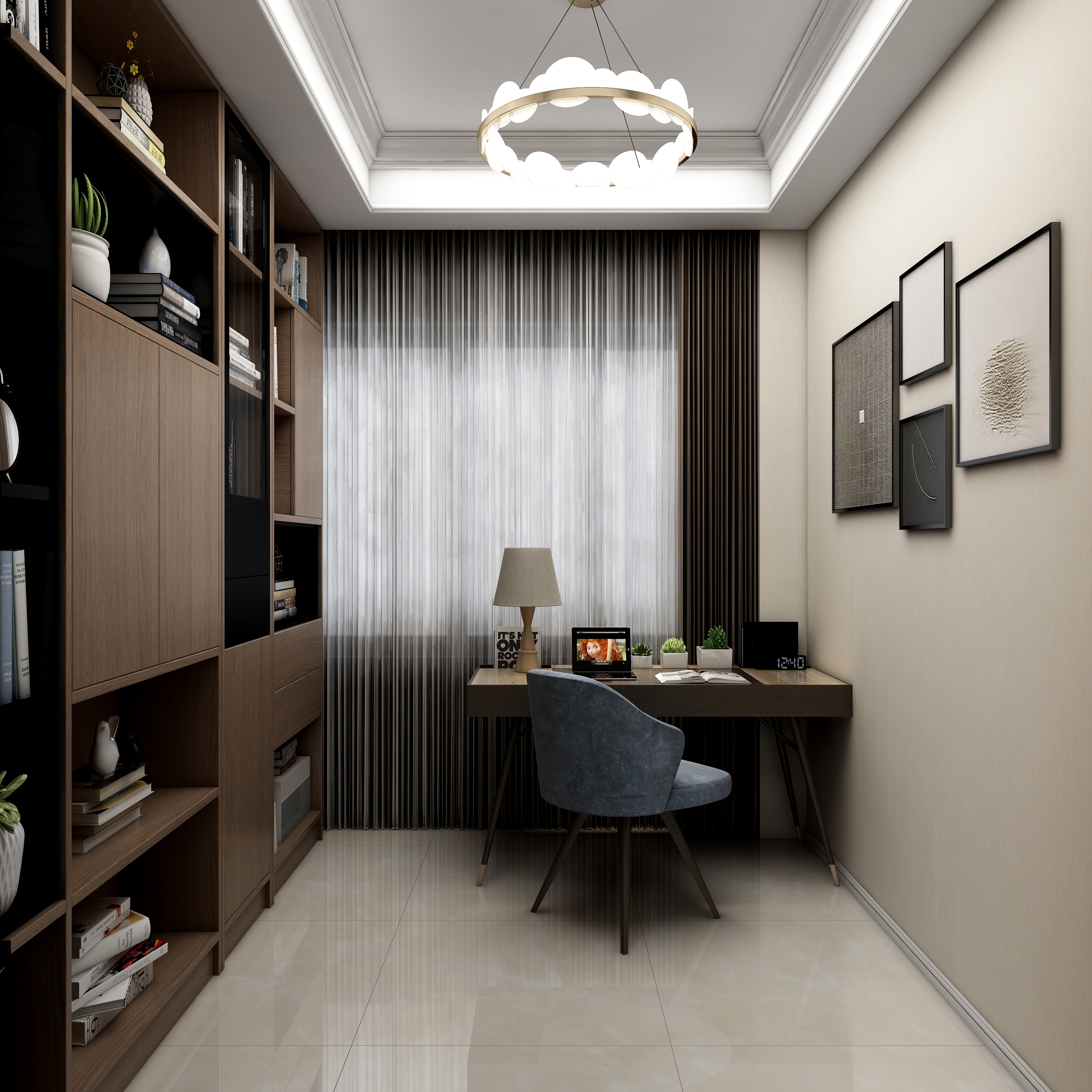 湛智华-现代简约153平4房装修效果图