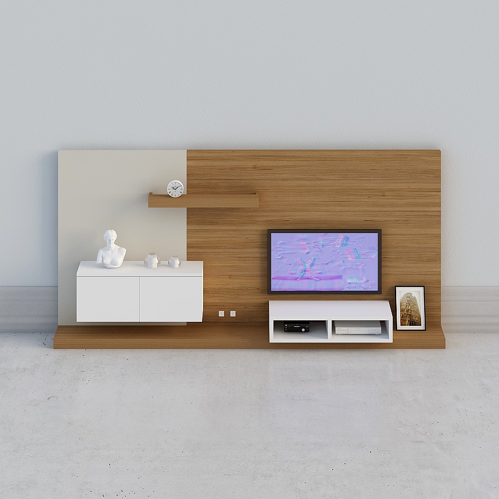 卧室小电视柜3D模型