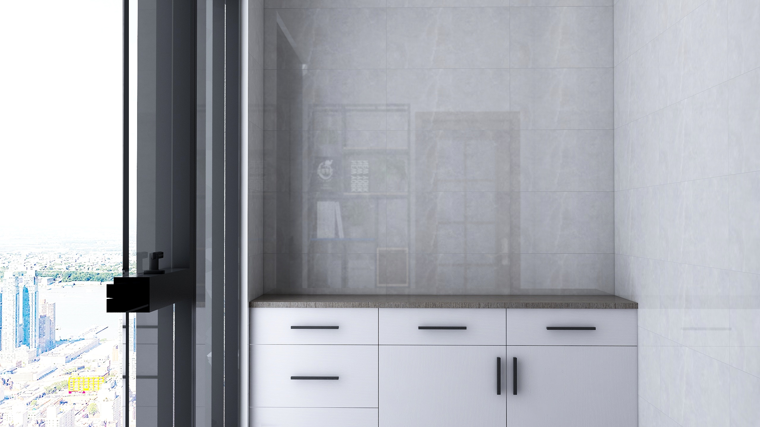 老送的空酒瓶-城南一号128平方装修效果图