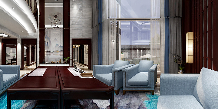 一支奇怪的笔-新中式四层别墅-装修设计方案