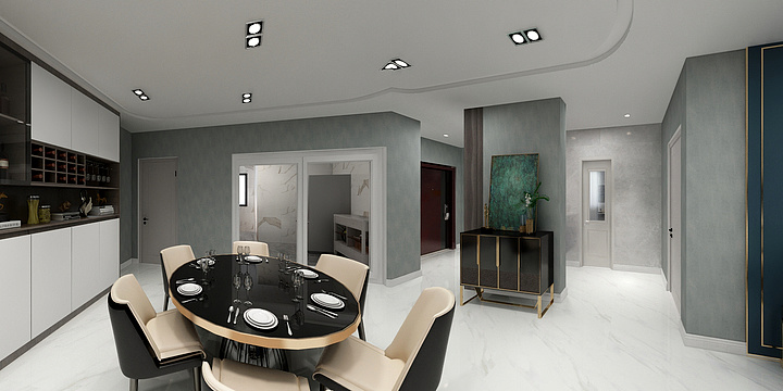 刘云飞-软装专业作业户型-装修设计方案