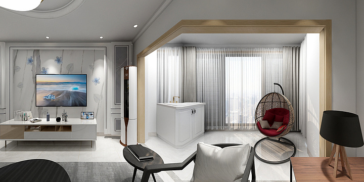 沁然之家-领秀20-1-803简约-装修设计方案