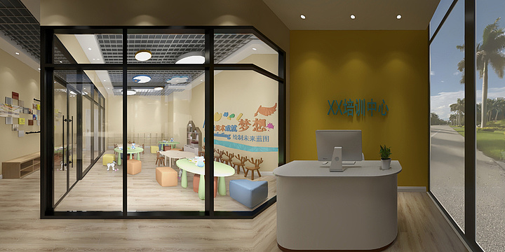 AI永明设计-培训室-装修设计方案