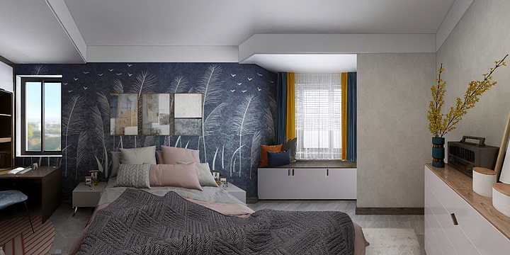 鹤design-中骏 - 卧室-装修设计方案