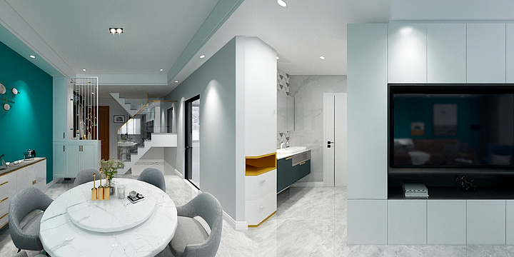 李乐设计师-雅居乐10幢101效果图-装修设计方案