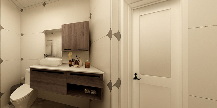 灰色的辉-瑞和园89.50㎡B户型3室2厅1卫-装修设计方案