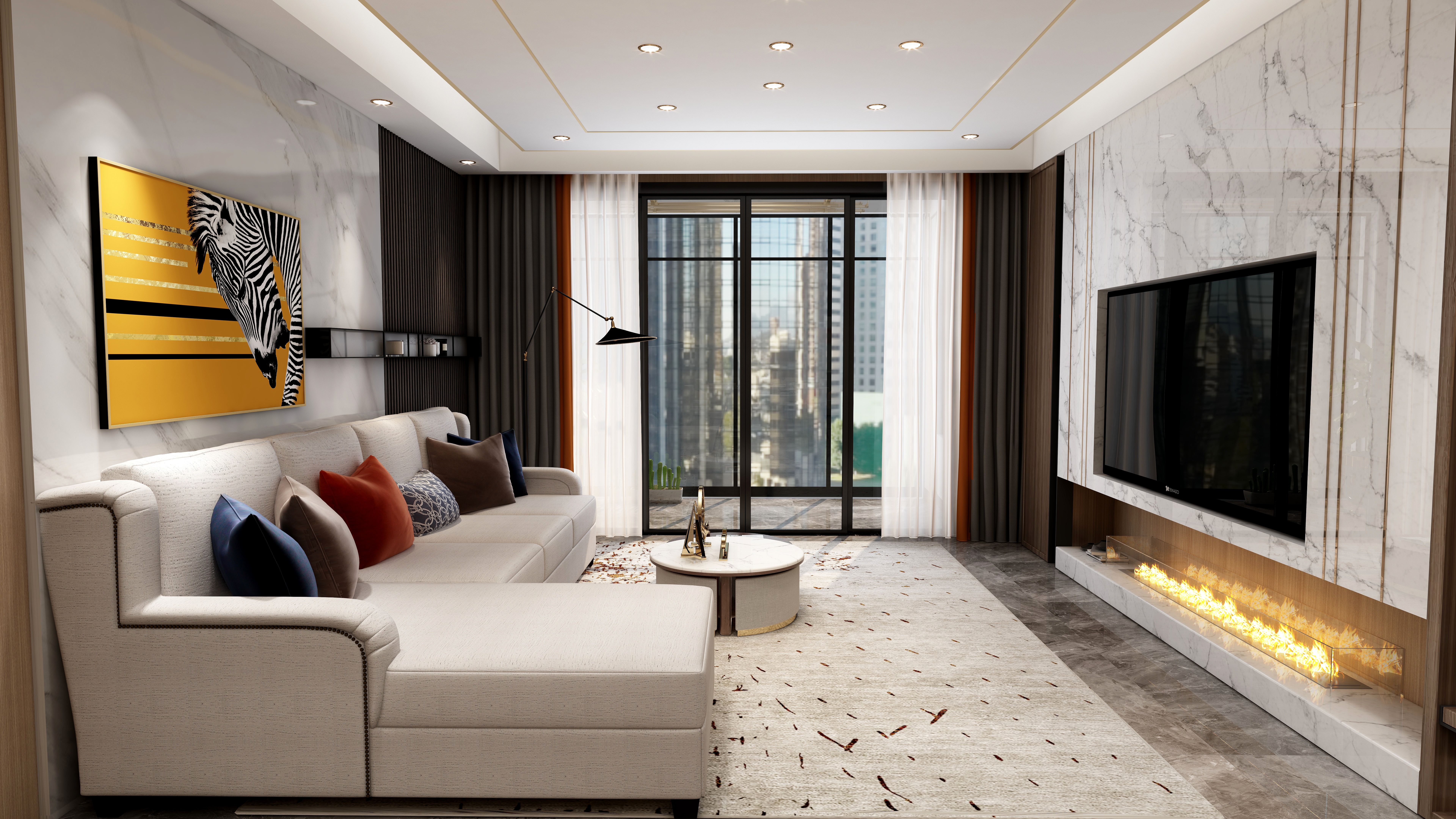 设计师张佳琪-湘江水岸新城轻奢-装修设计方案