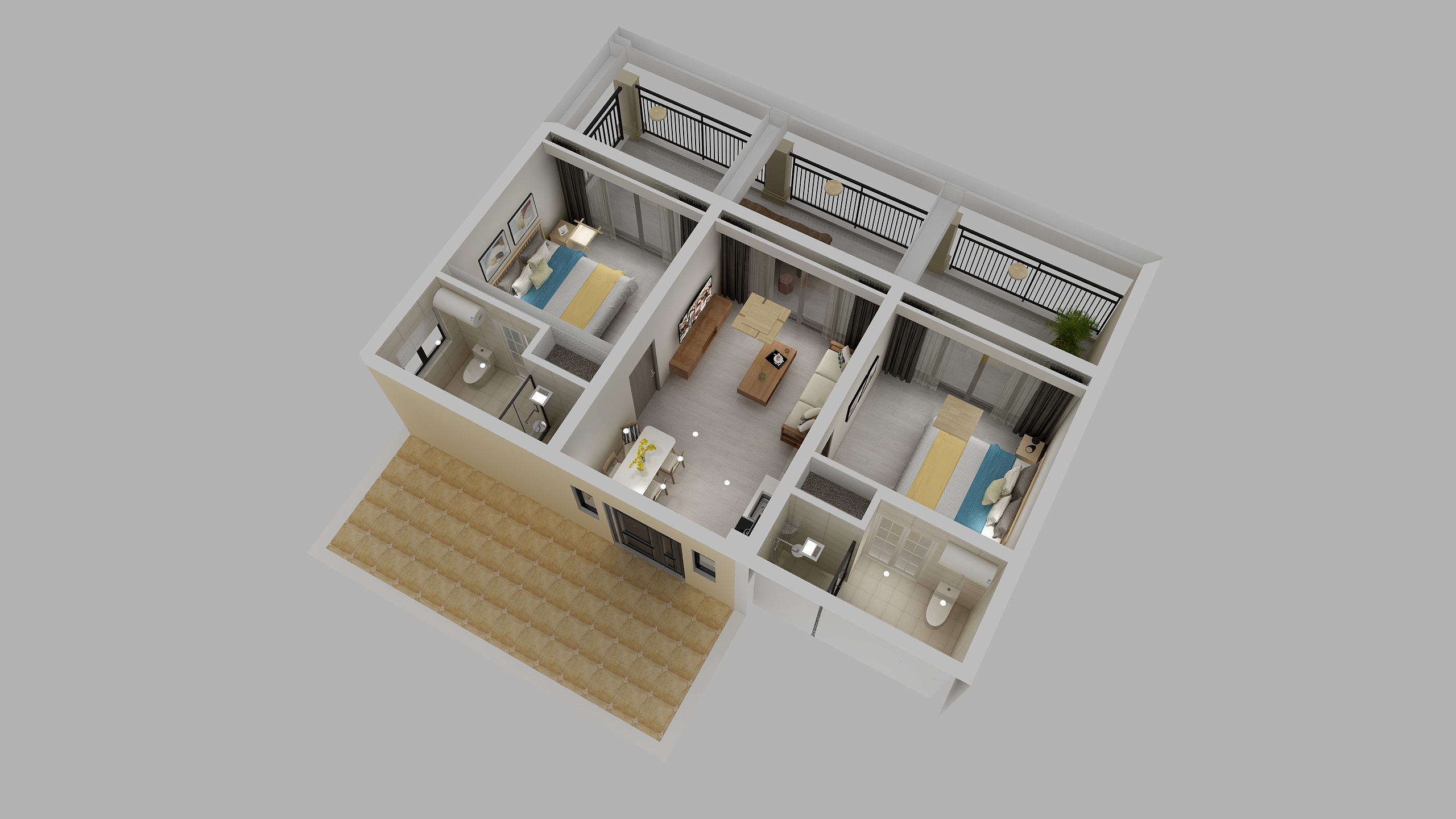 余晓斌-太阳山沚园16-201-装修设计方案