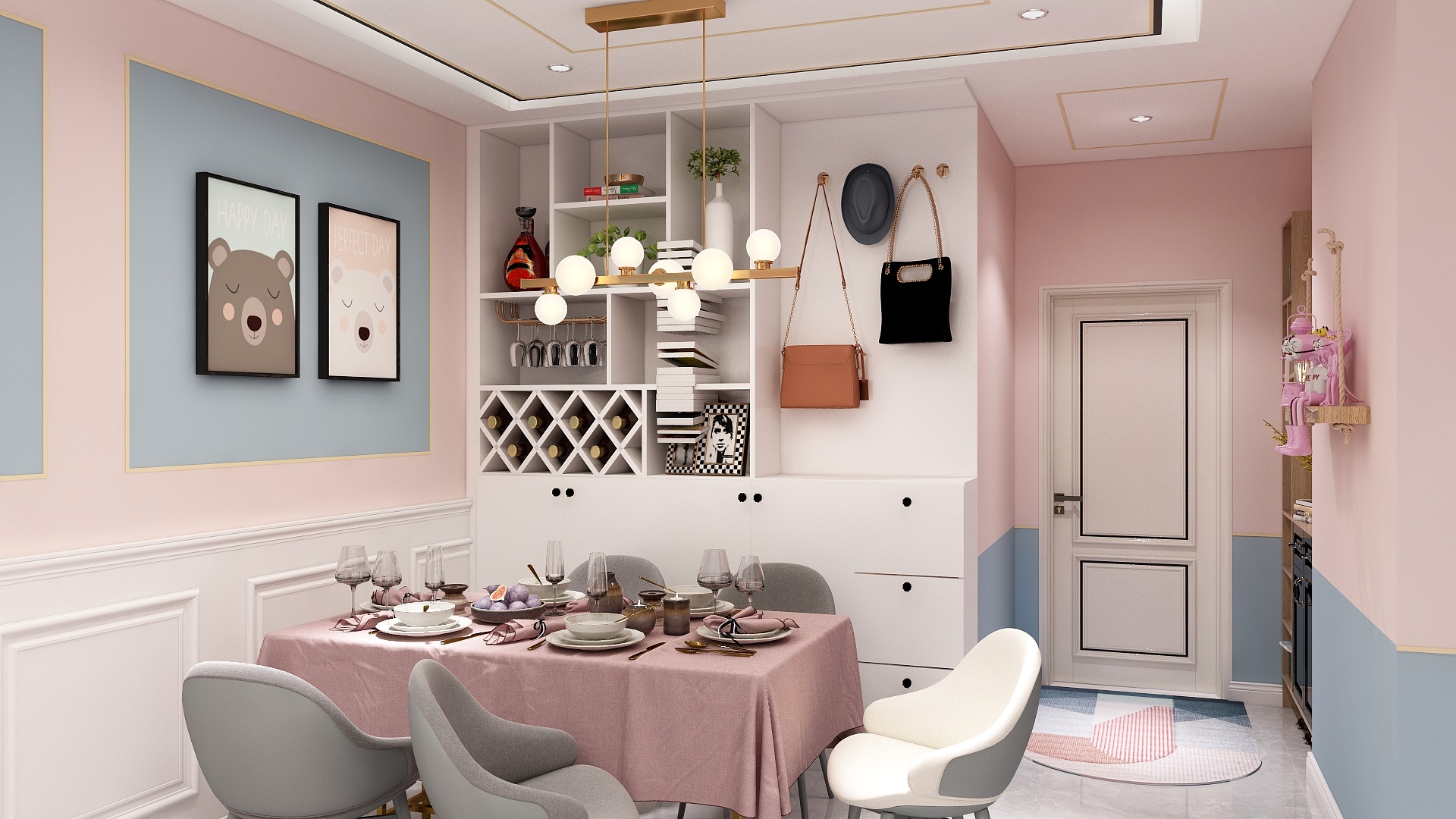 Lost丶时光-83平混搭3室装修效果图