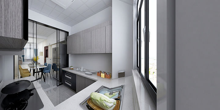 杨威设计-东方米兰92.66-装修设计方案