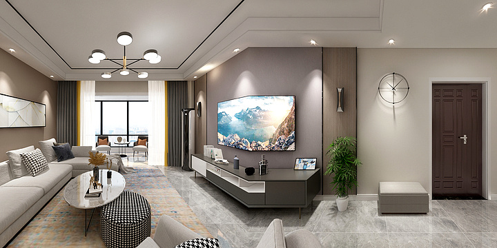 Designer徐磊-金色蓝镇张先生雅居-装修设计方案