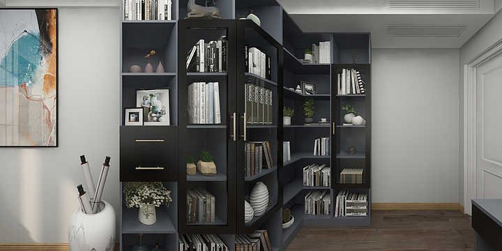 UIm5i4WnrMFu6gz-万科翡翠之光书房-装修设计方案