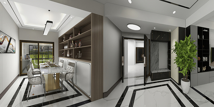 唐室家装设计-巧家县金塘镇青岗坝安置区150平方米A户型-装修设计方案