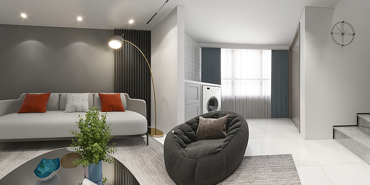 室内空间设计罗强-品鼎装饰大中间套后现代-装修设计方案