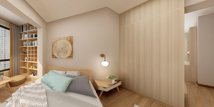 叁舍design-黄姐雅居卧室-装修设计方案