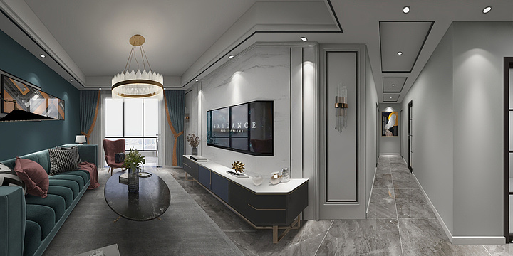 做设计的老王-轻奢效果图-装修设计方案